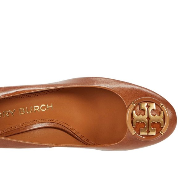 Tory Burch Multi-Logo Ballet Flats Tan 9.5 10 - Picture 8 of 11